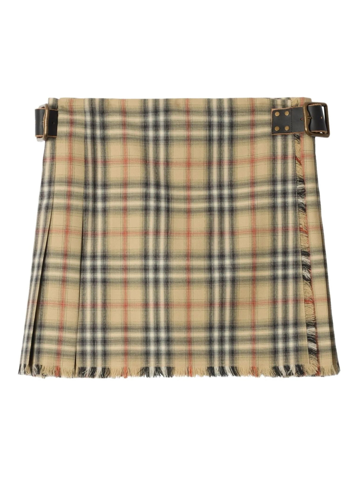 BURBERRY Mini Skirt Women’s Classic Wool Blend Short Skirt