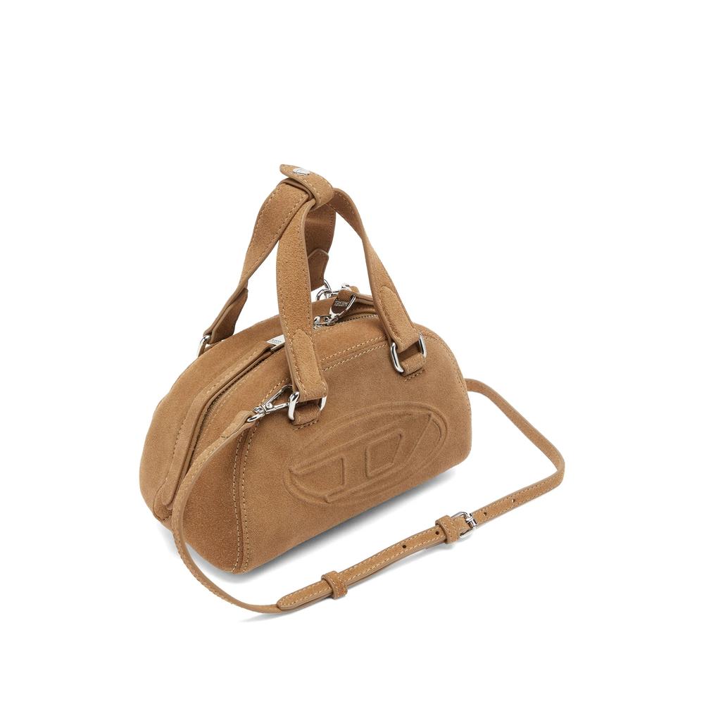 DIESEL Black Leather Tote Shoulder Bag