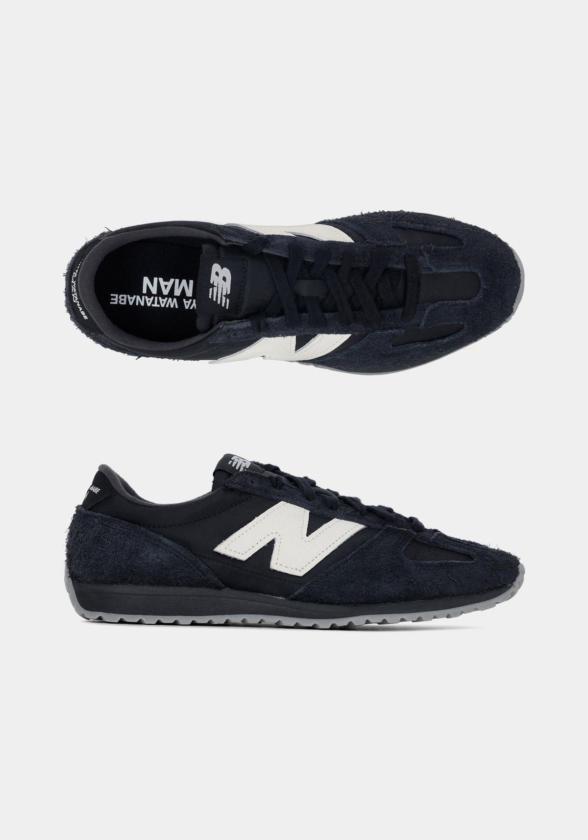 JUNYA WATANABE Black Suede Low-Top Sneakers New Balance Collaboration WPK101 W25