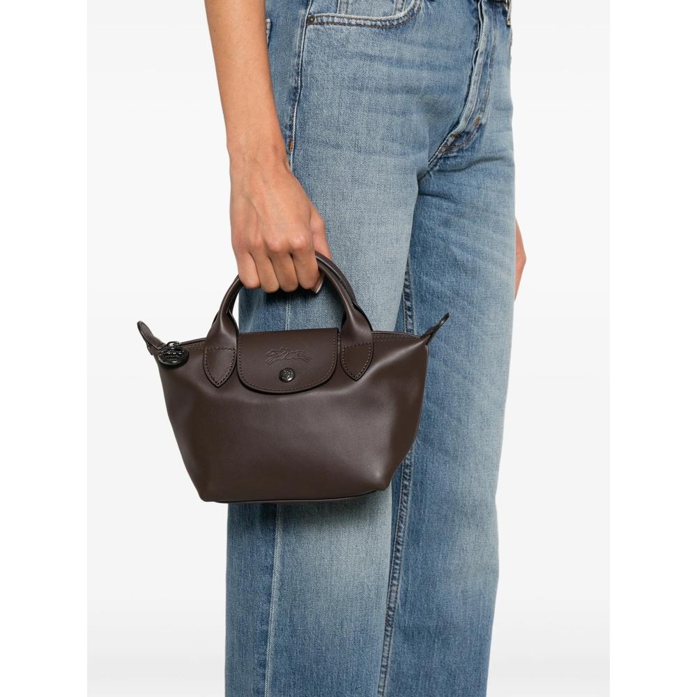 Longchamp Le Pliage Extra XS Tote Bag Black Leather
