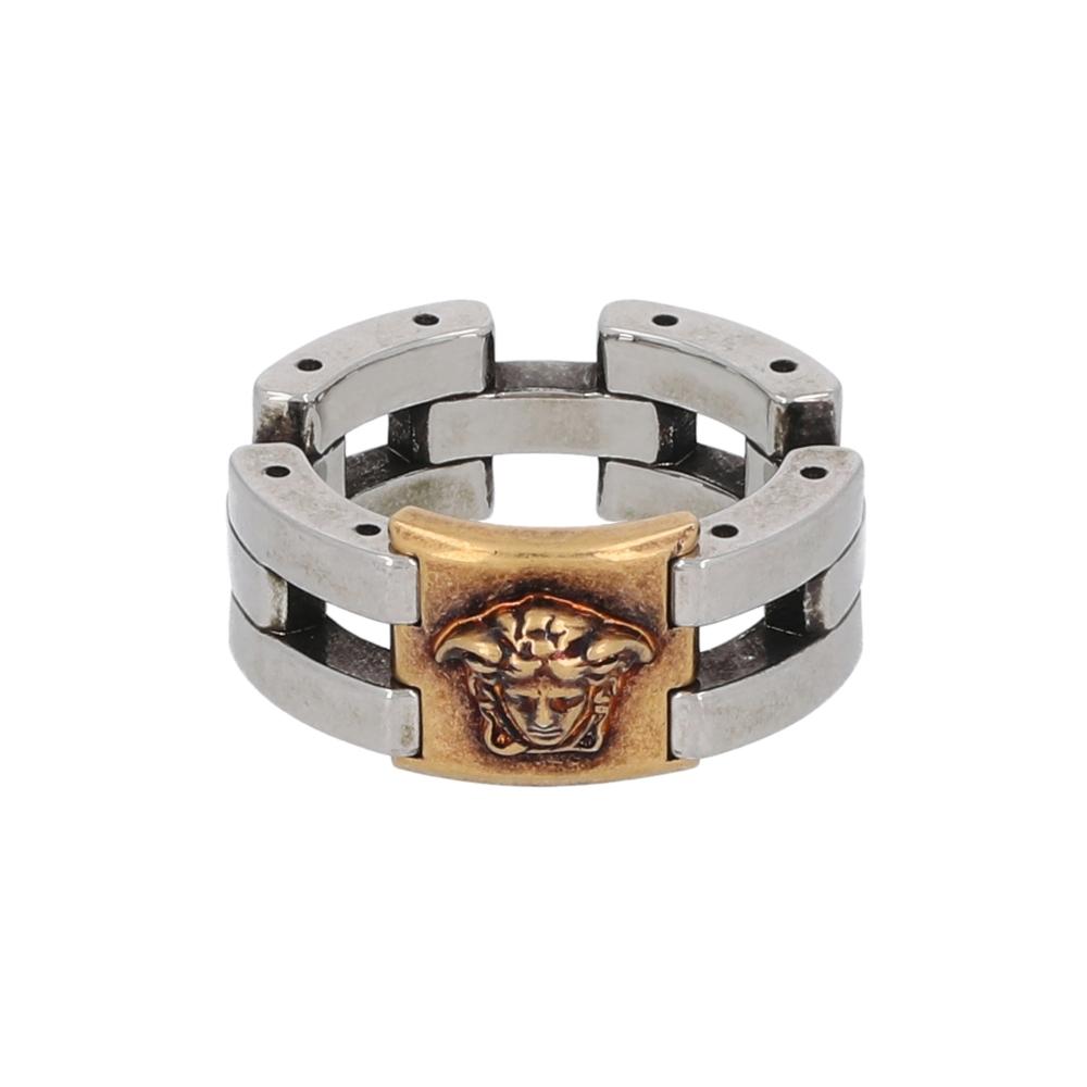 Versace Medusa Chain Link Ring for Women 1026110 1A00620 4JSE0