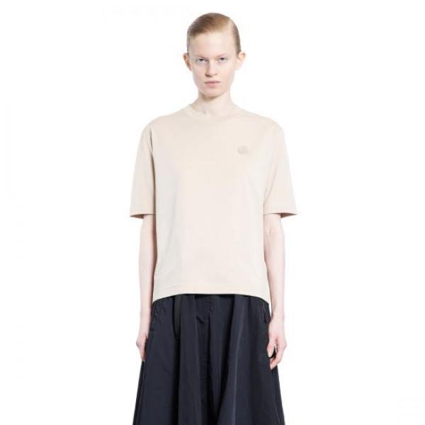 Moncler Silicone Logo Patch Cotton T-Shirt