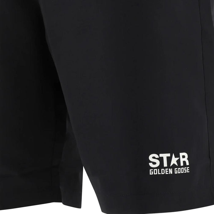 GOLDEN GOOSE Star Logo Black Shorts Men’s