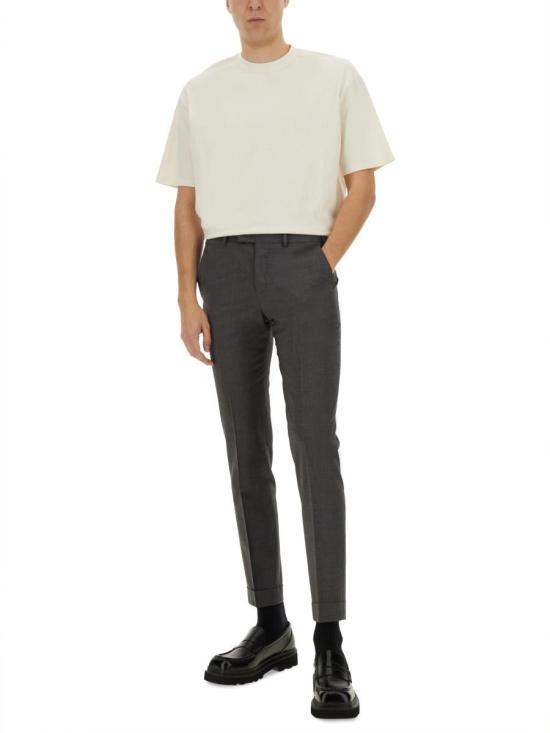 PT TORINO Gray Straight Classic Pants for Men COAFMAZ00 CL1TO770240