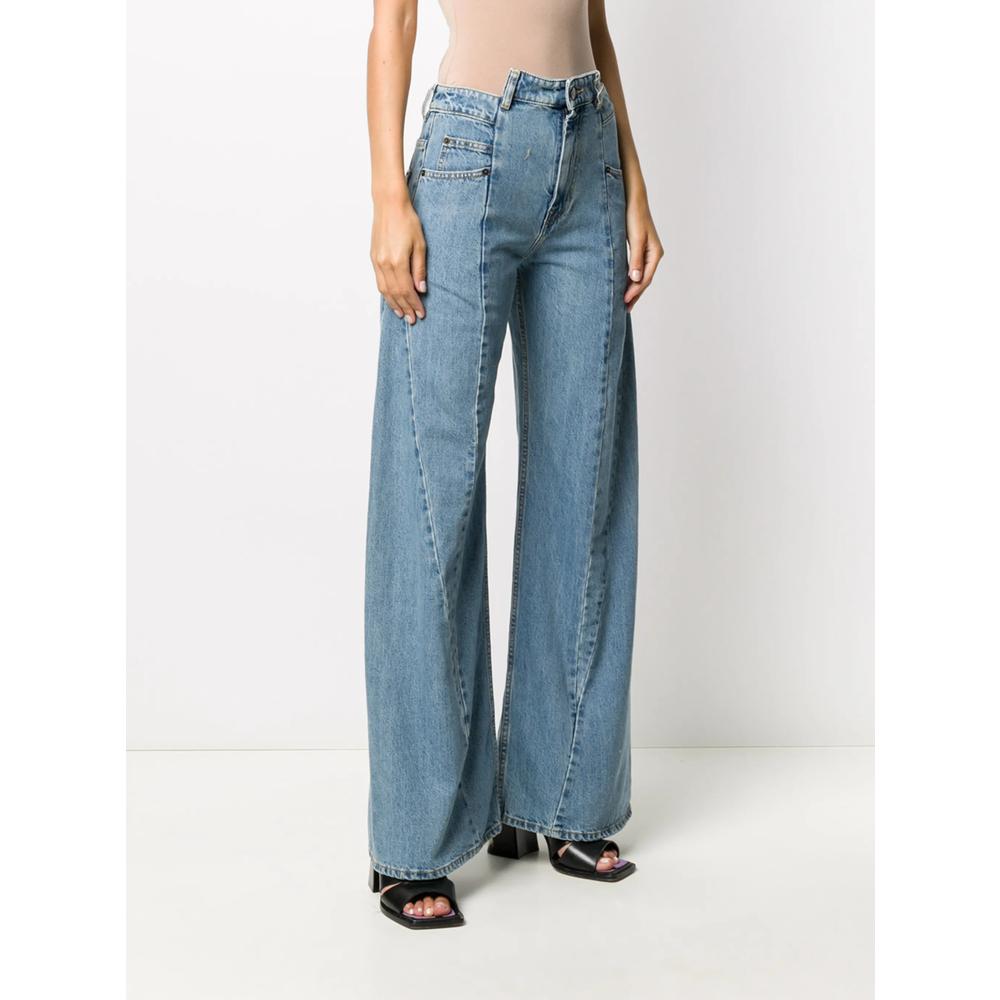 Maison Margiela Gray Denim Jeans Women’s Straight Leg Pants