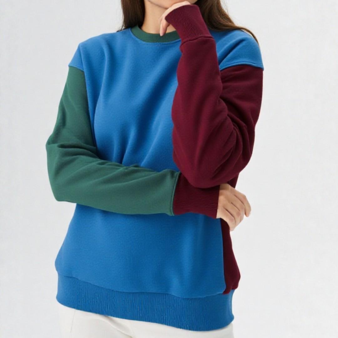 JW ANDERSON Unisex Colorblock Blue Sweatshirt JW0075PG0567 739