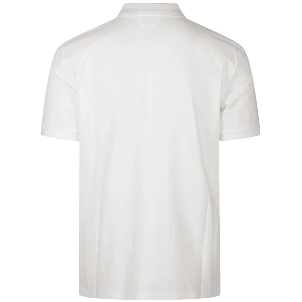 CP Company Logo Pocket Polo T-Shirt White Cotton Men’s