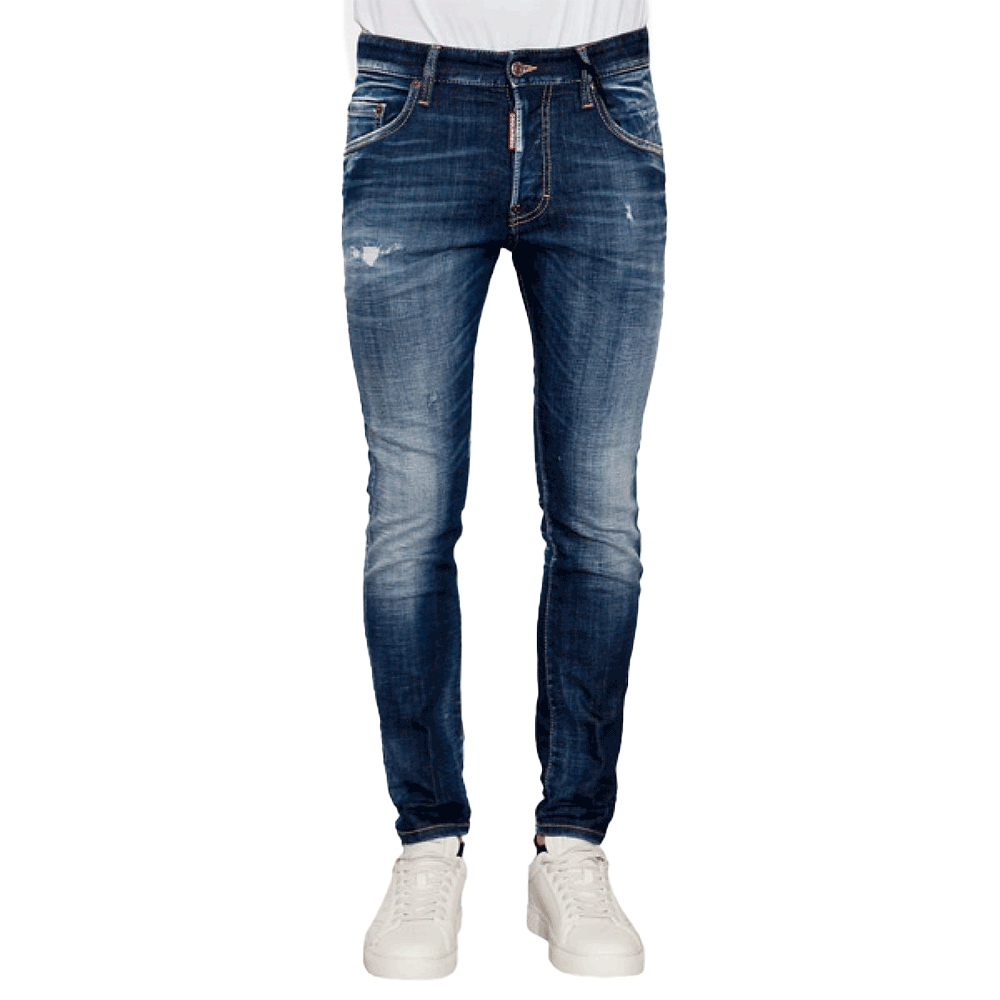 Dsquared2 Distressed Skater Jeans Men’s Blue Denim Pants