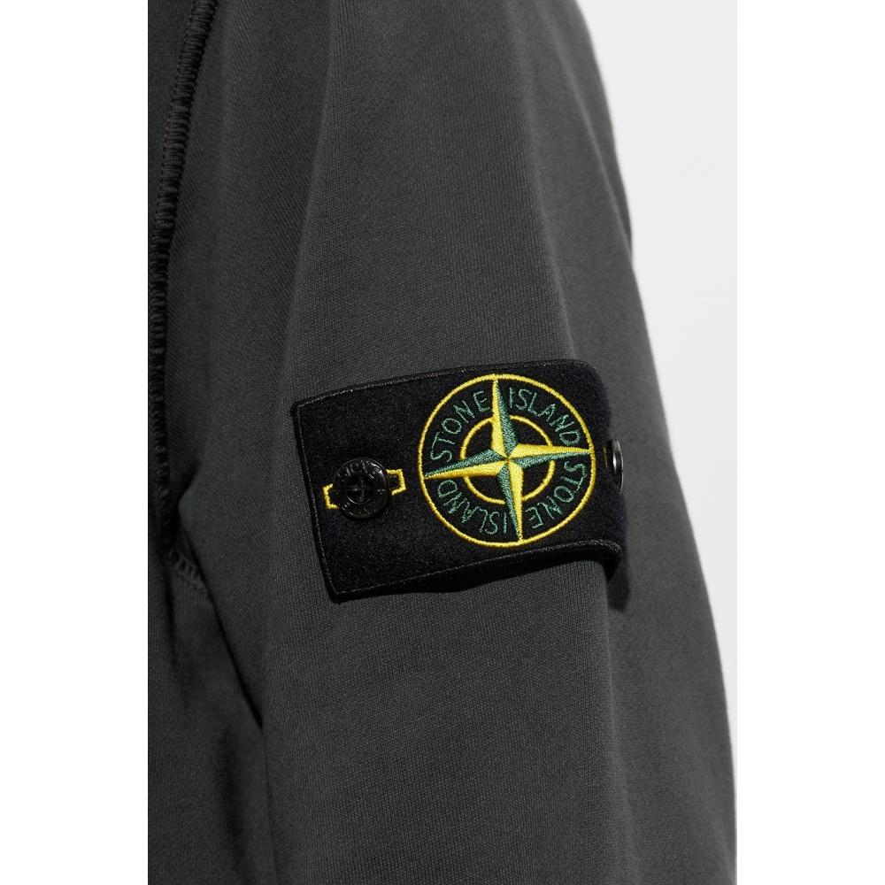 STONE ISLAND Organic Cotton Fleece Men’s Track Jacket Navy
