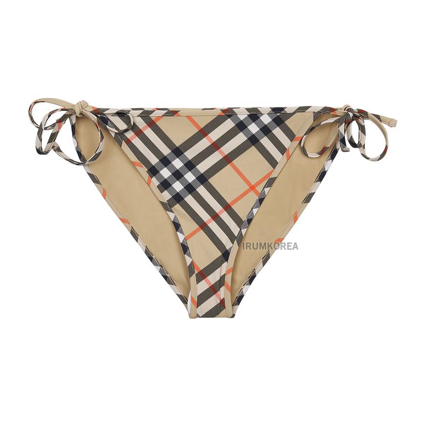 BURBERRY Sand Check Bikini Bottoms Women’s Swimwear