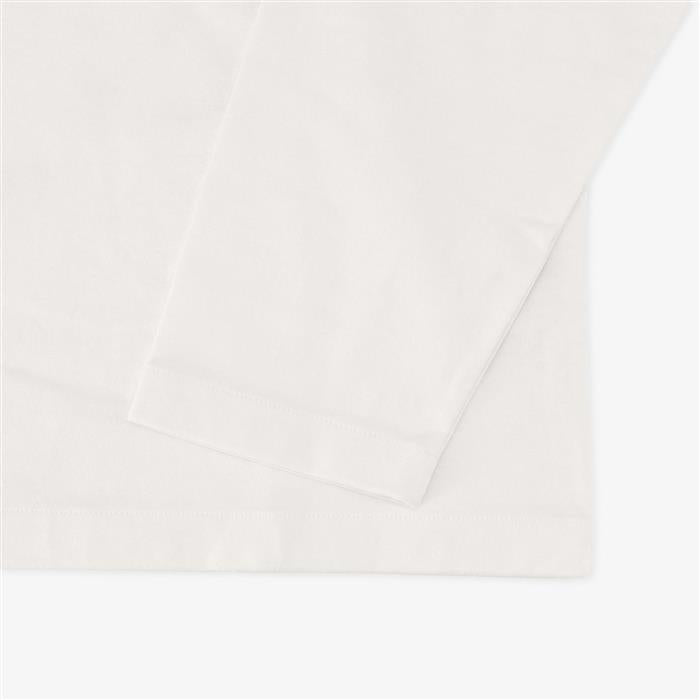 JIL SANDER Logo Long Sleeve T-Shirt for Men White Cotton