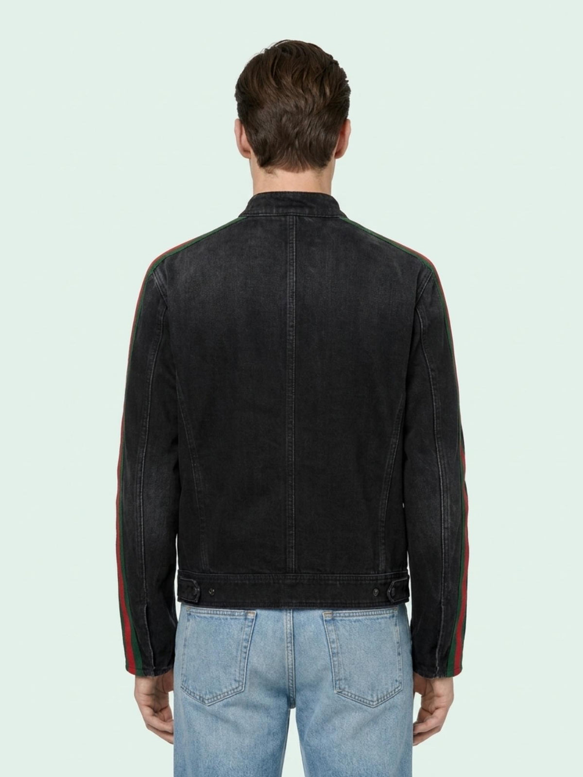 GUCCI Black Denim Jacket Men