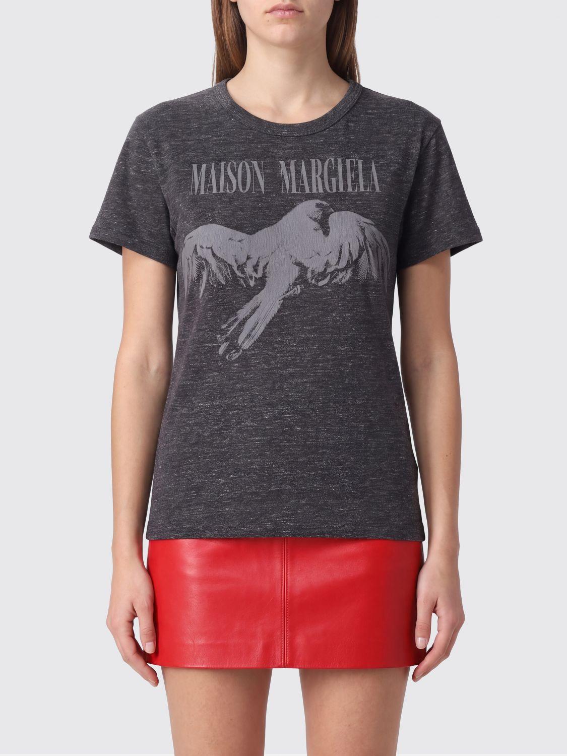 Maison Margiela Short Sleeve Cotton T-Shirt Beige Women’s