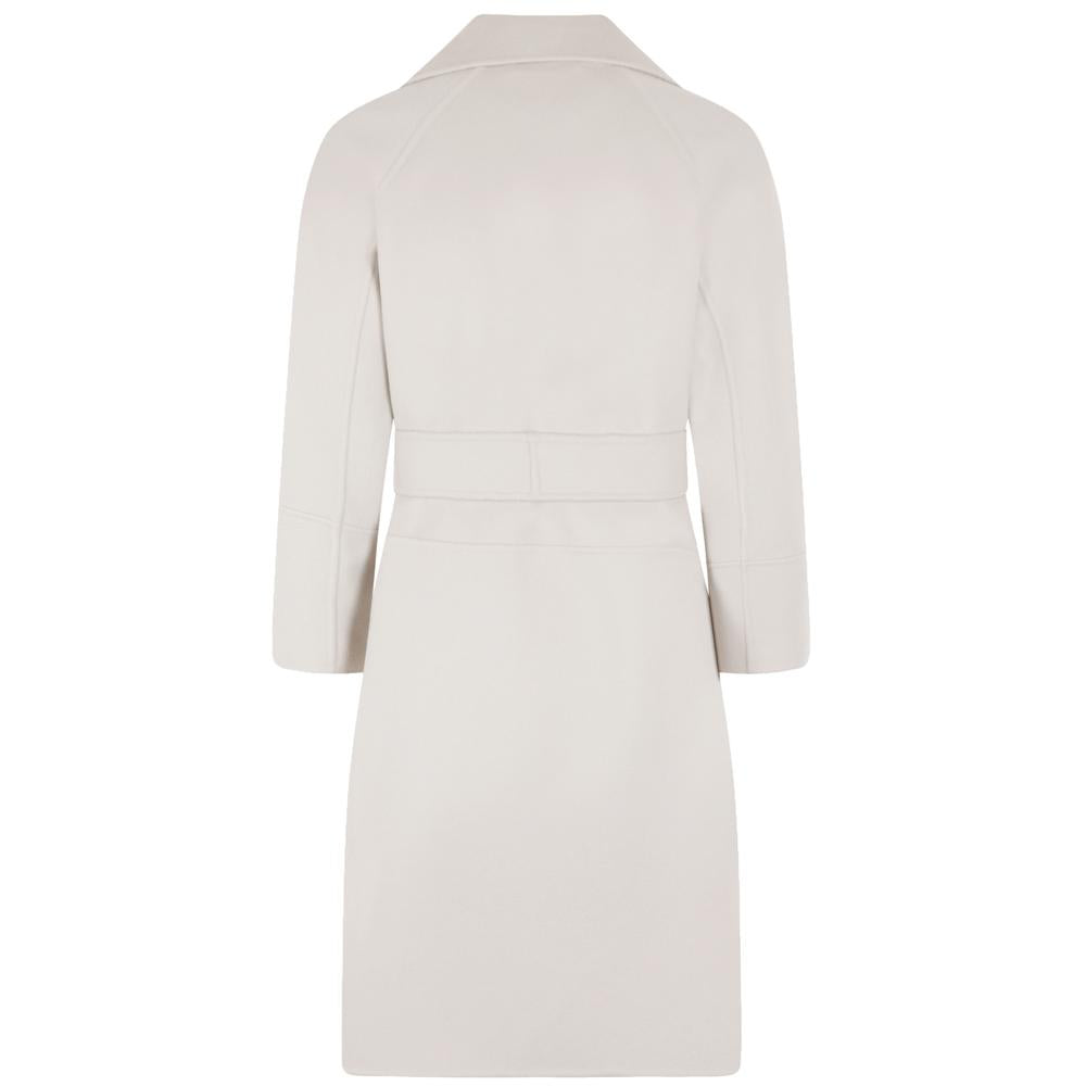 Max Mara Women's Ecru Belted Wool Coat 2390111031 071