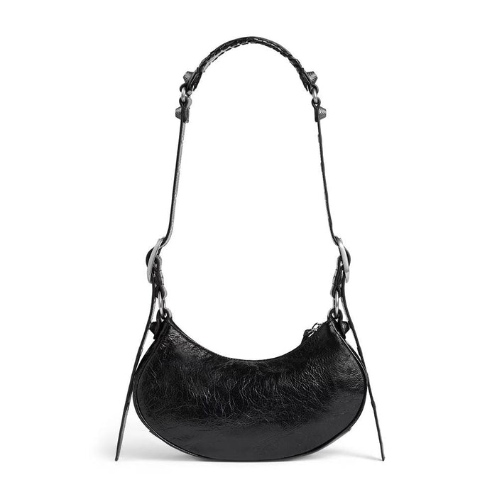 BALENCIAGA Le Cagole XS Shoulder Bag Black Leather