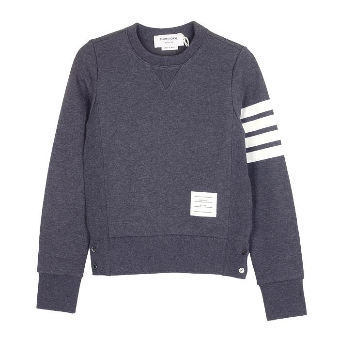 THOM BROWNE 4-Bar Women’s Dark Gray Cotton Sweatshirt