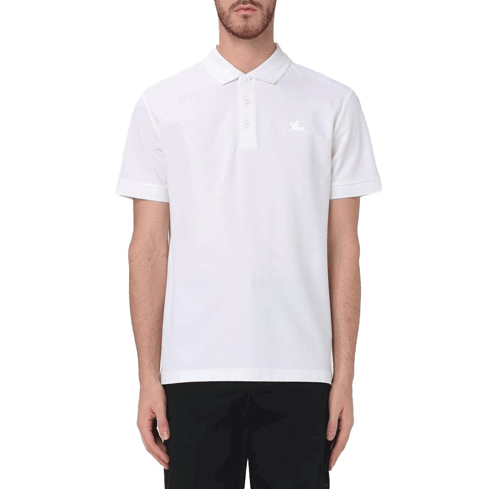 BURBERRY Check Point Polo Collar Men's Short Sleeve T-Shirt