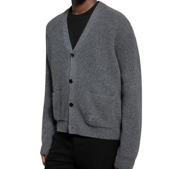 Louis Vuitton Embroidered Signature Cashmere Cardigan