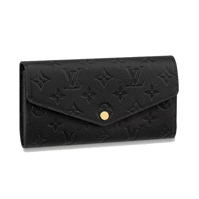 Louis Vuitton Black Sarah Wallet Long Wallet