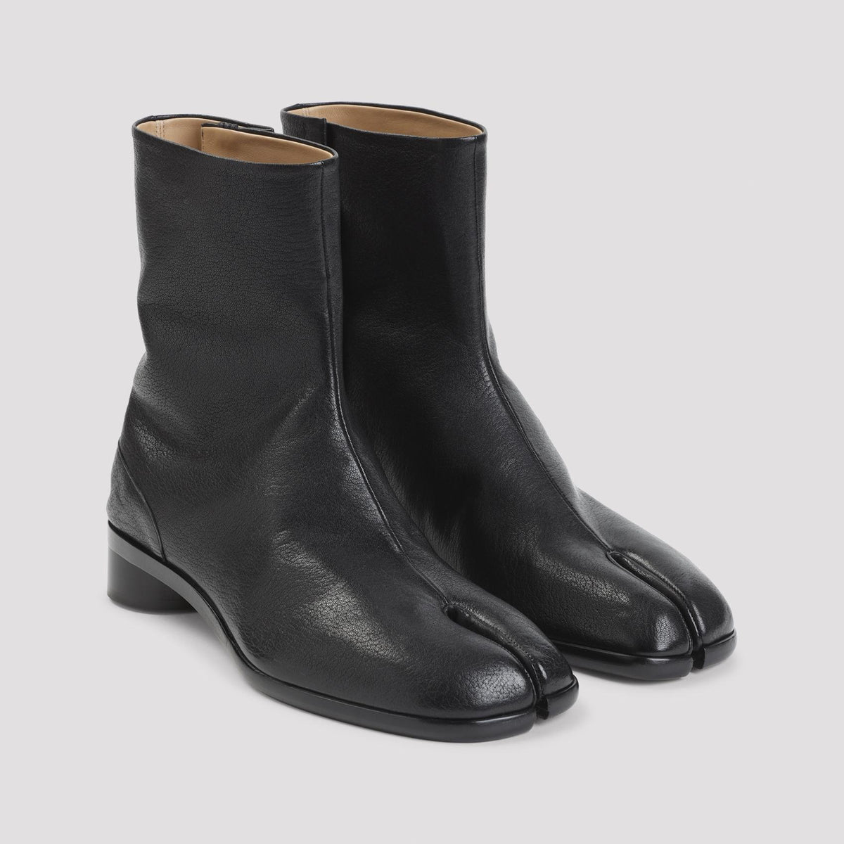 Maison Margiela Black Leather Mid Boots