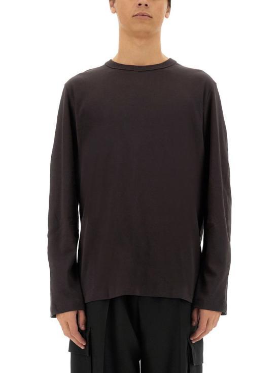 Helmut Lang Long Sleeve Sweatshirt Top for Men O06HM504D1P MARRONE DOM