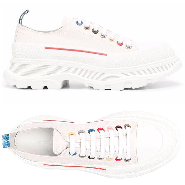 Alexander Mcqueen Multicolor Eyelet Tread Slick Low-Top Sneakers