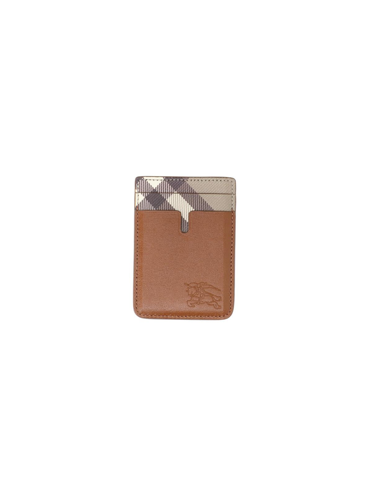 BURBERRY Leather Card Holder Wallet Black Men’s Accessory
