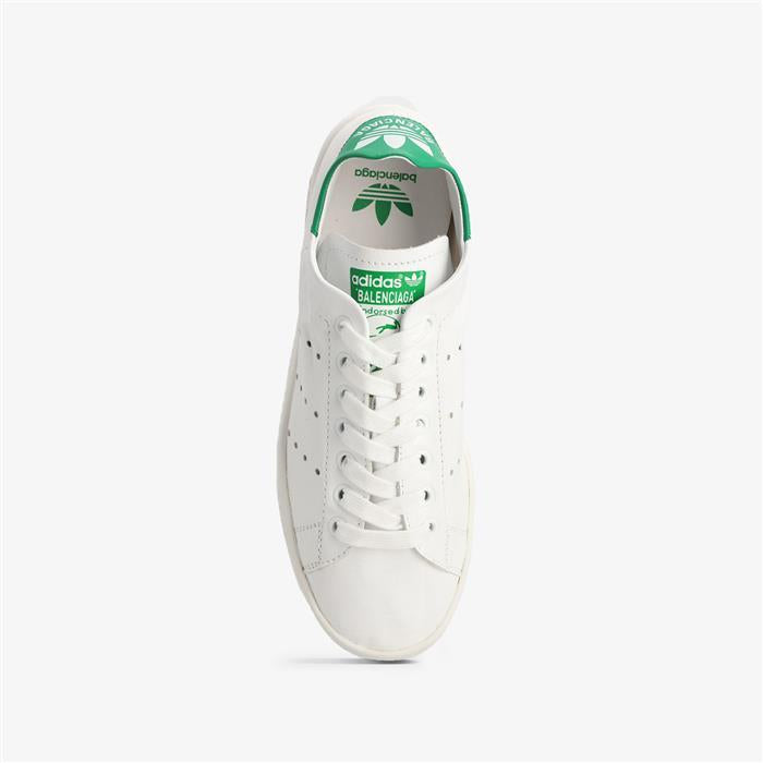 BALENCIAGA x adidas Stan Smith Women’s Low-Top Sneakers White Leather