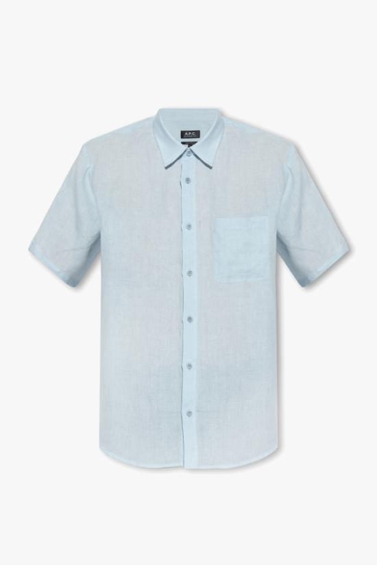 A.P.C. Short Sleeve Shirt for Men LIAEKH12551IAB DOM