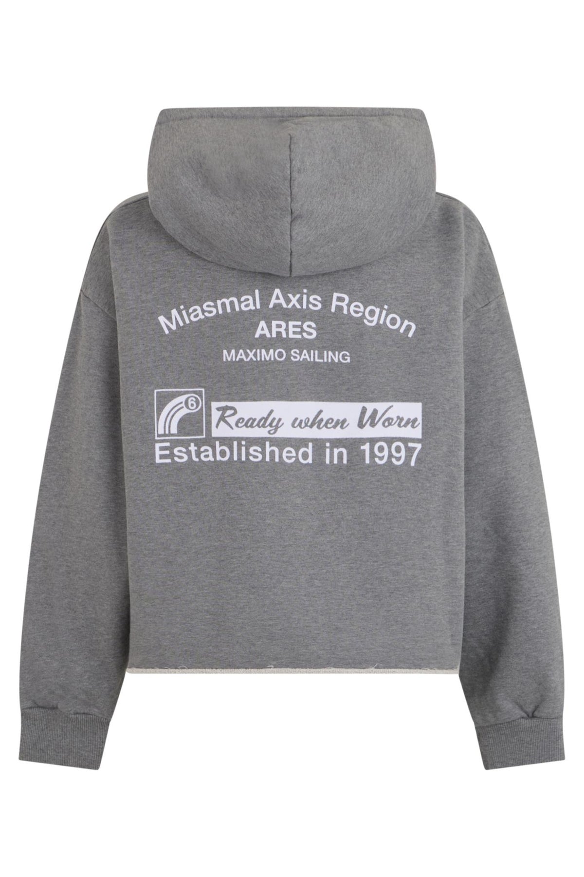 Maison Margiela Cotton Hoodie Sweatshirt for Women Gray