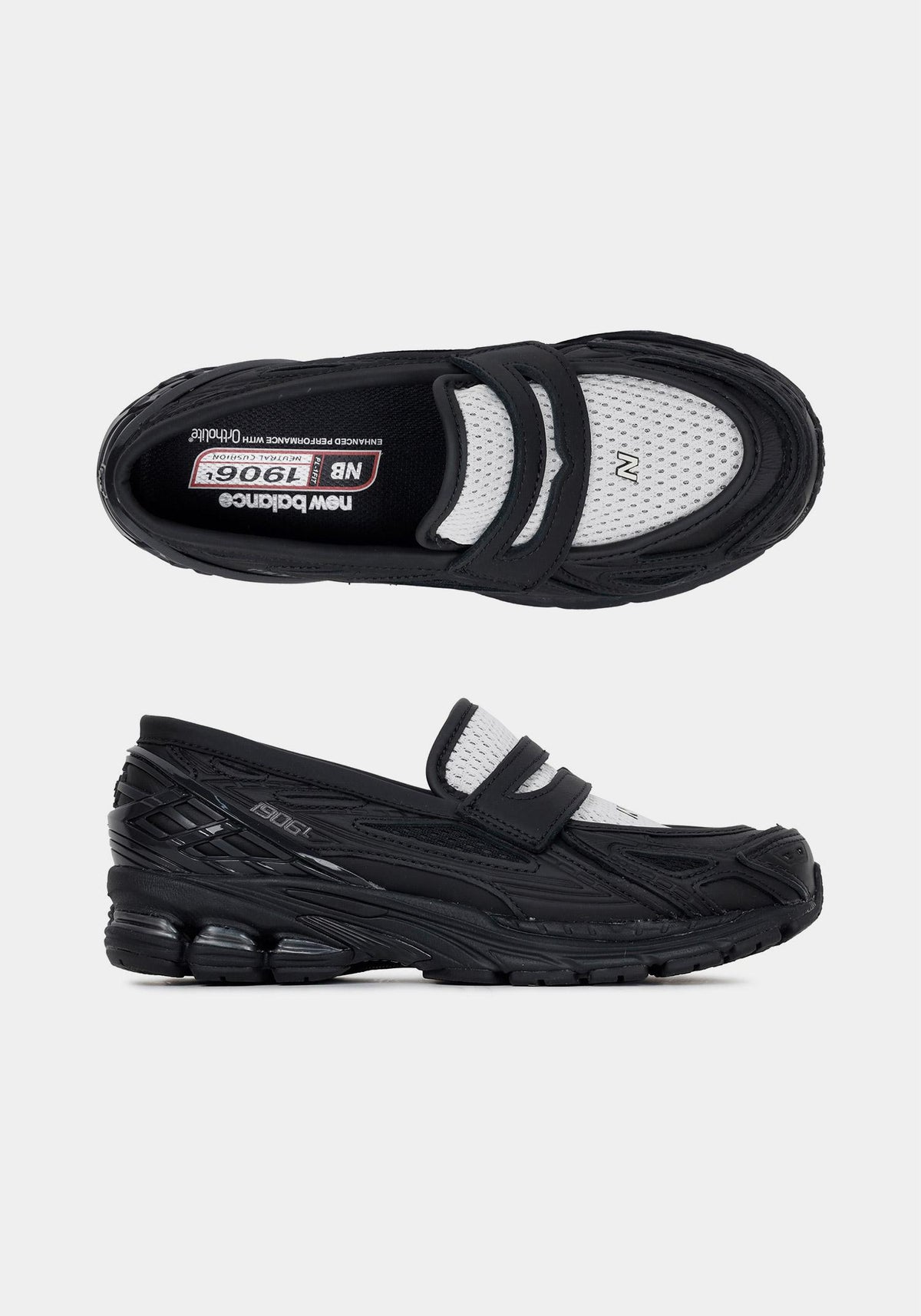 New Balance Black Angora 1906L Loafer Sneakers Unisex Low-Top U19068G9