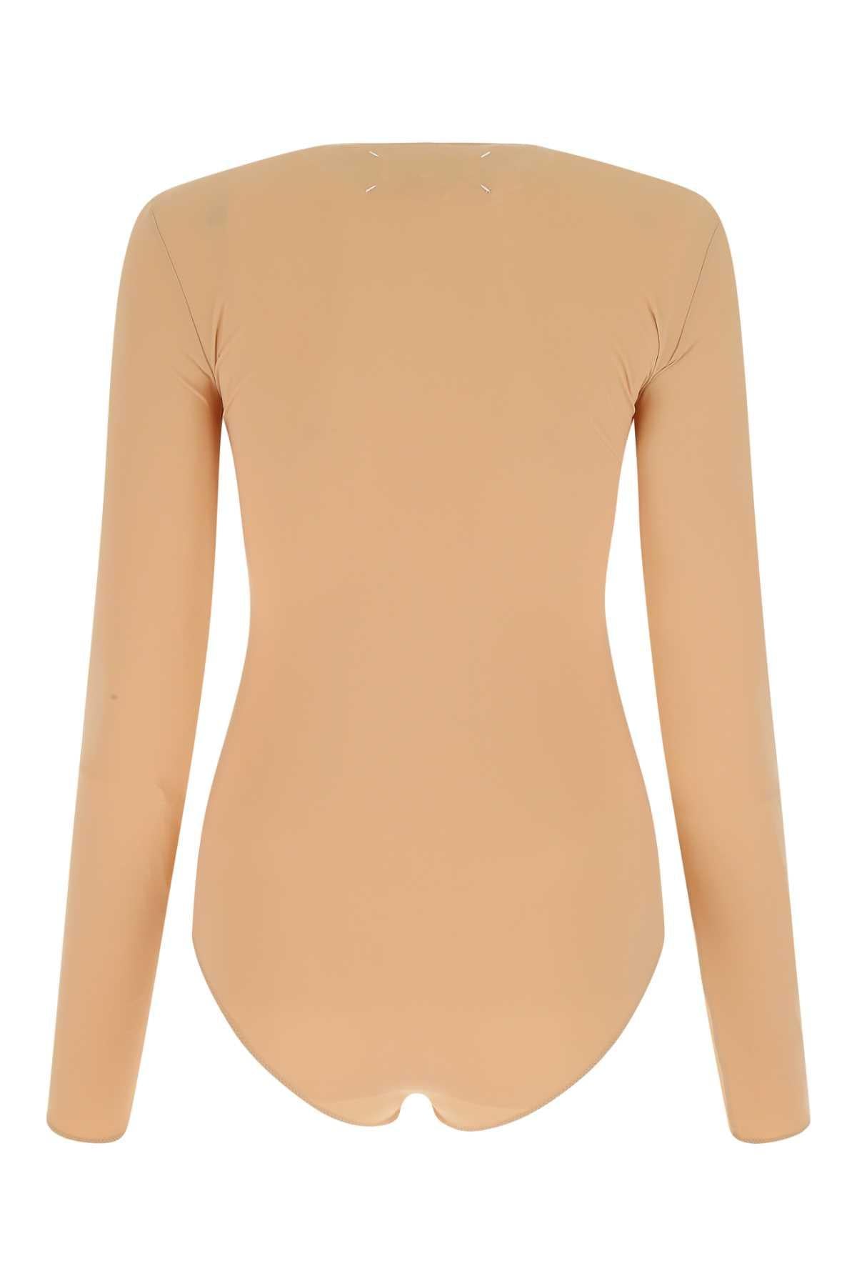 Maison Margiela White Knit One-Piece Swimsuit