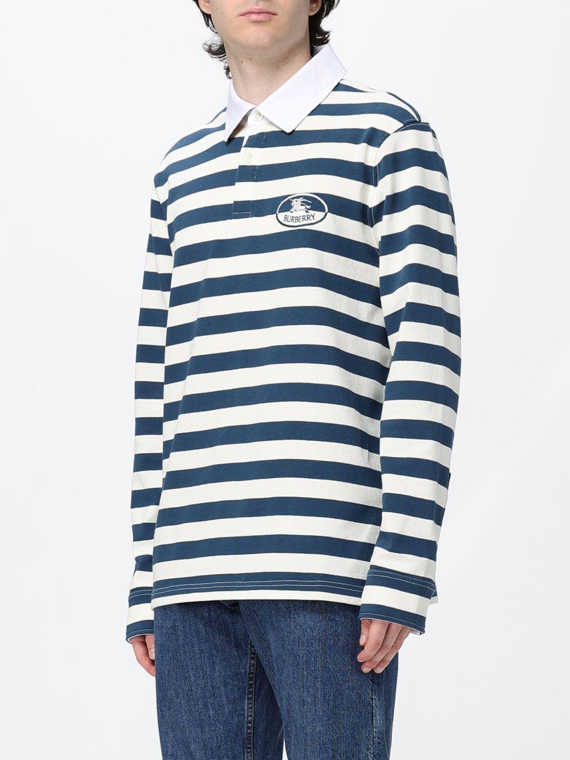 BURBERRY Long Sleeve Shirt Mens Black Cotton Classic Fit