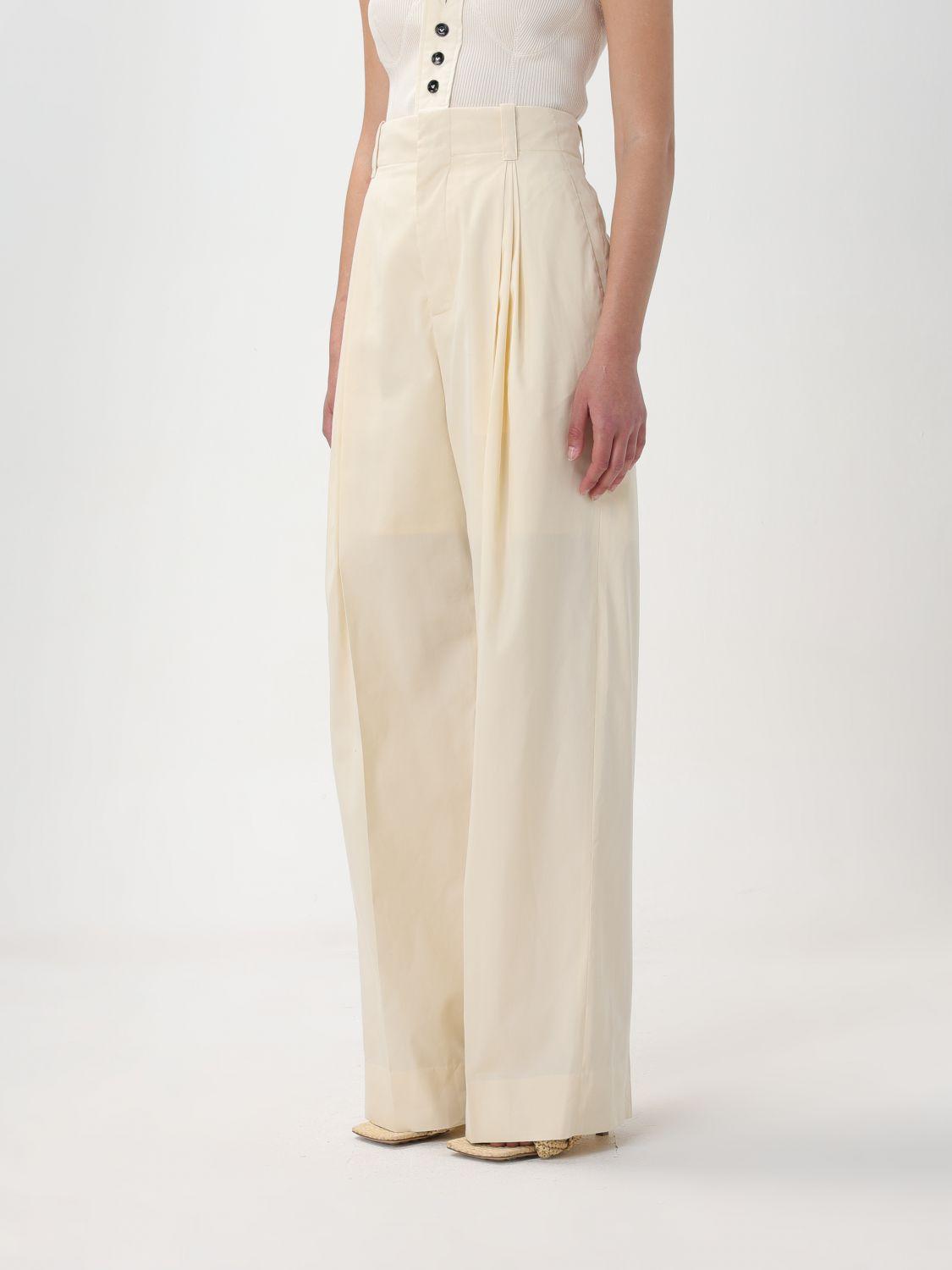Bottega Veneta Yellow Wool Blend Classic Trousers