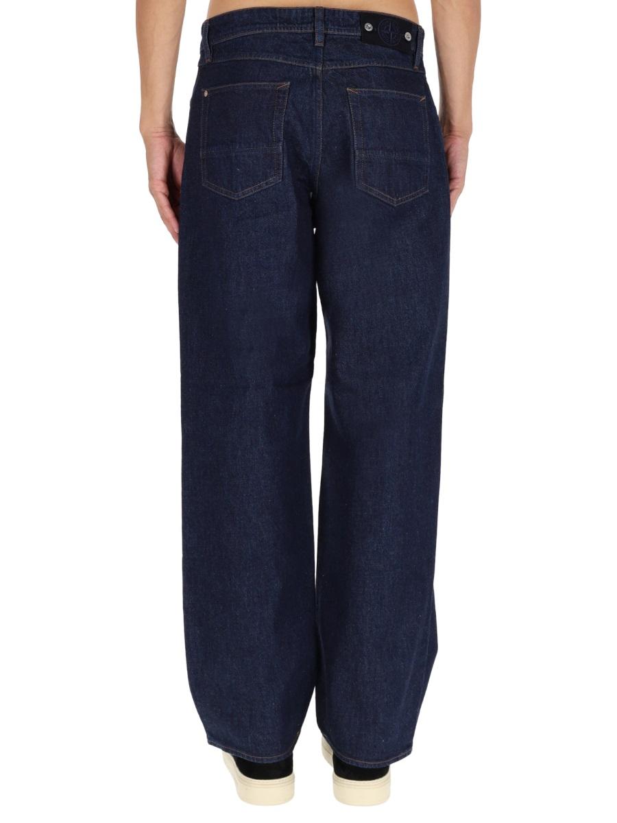 STONE ISLAND Black Wool Blend Suit Trousers for Men