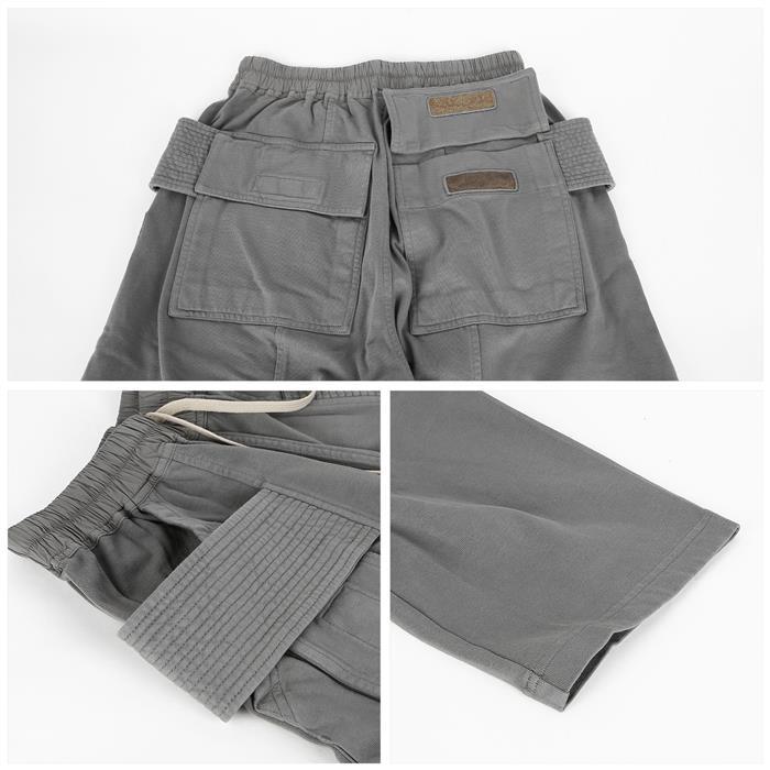 Rick Owens Darkshadow Porterville Creatch Drawstring Jersey Pan DU02D2371 RIG 88