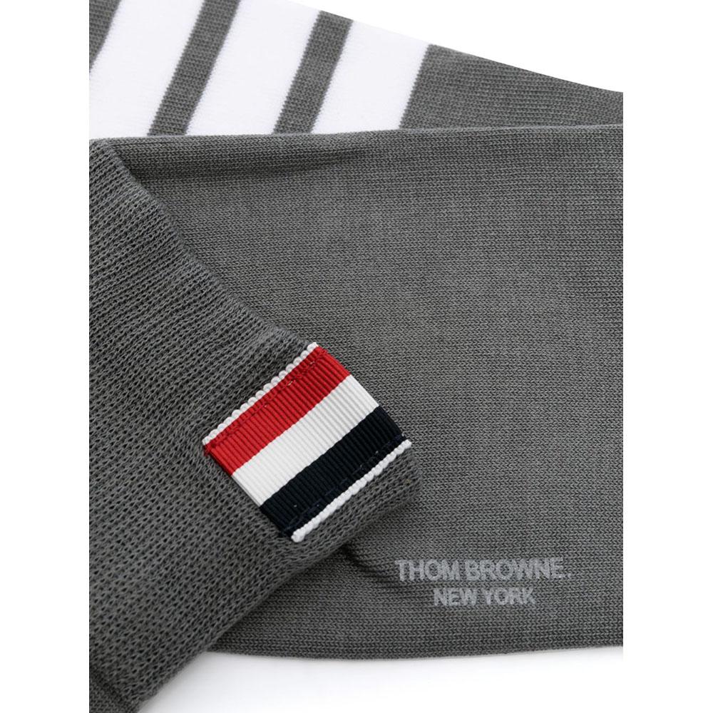 THOM BROWNE 4-Bar Stripe Mid-Calf Socks Grey