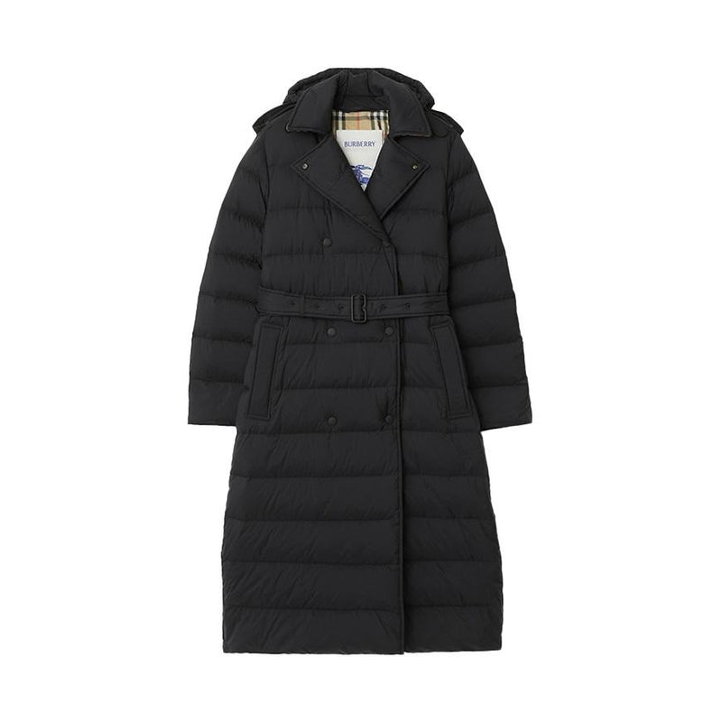 BURBERRY Women’s Long Nylon Hooded Down Puffer Coat 8110316 W KENT LNG A1189