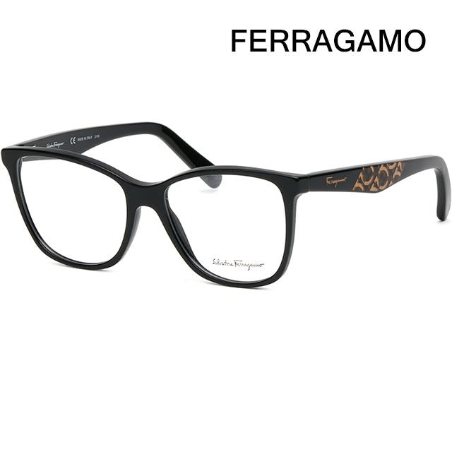 Ferragamo Cat-Eye Acetate Eyeglass Frames with Logo Trim SF2903 001