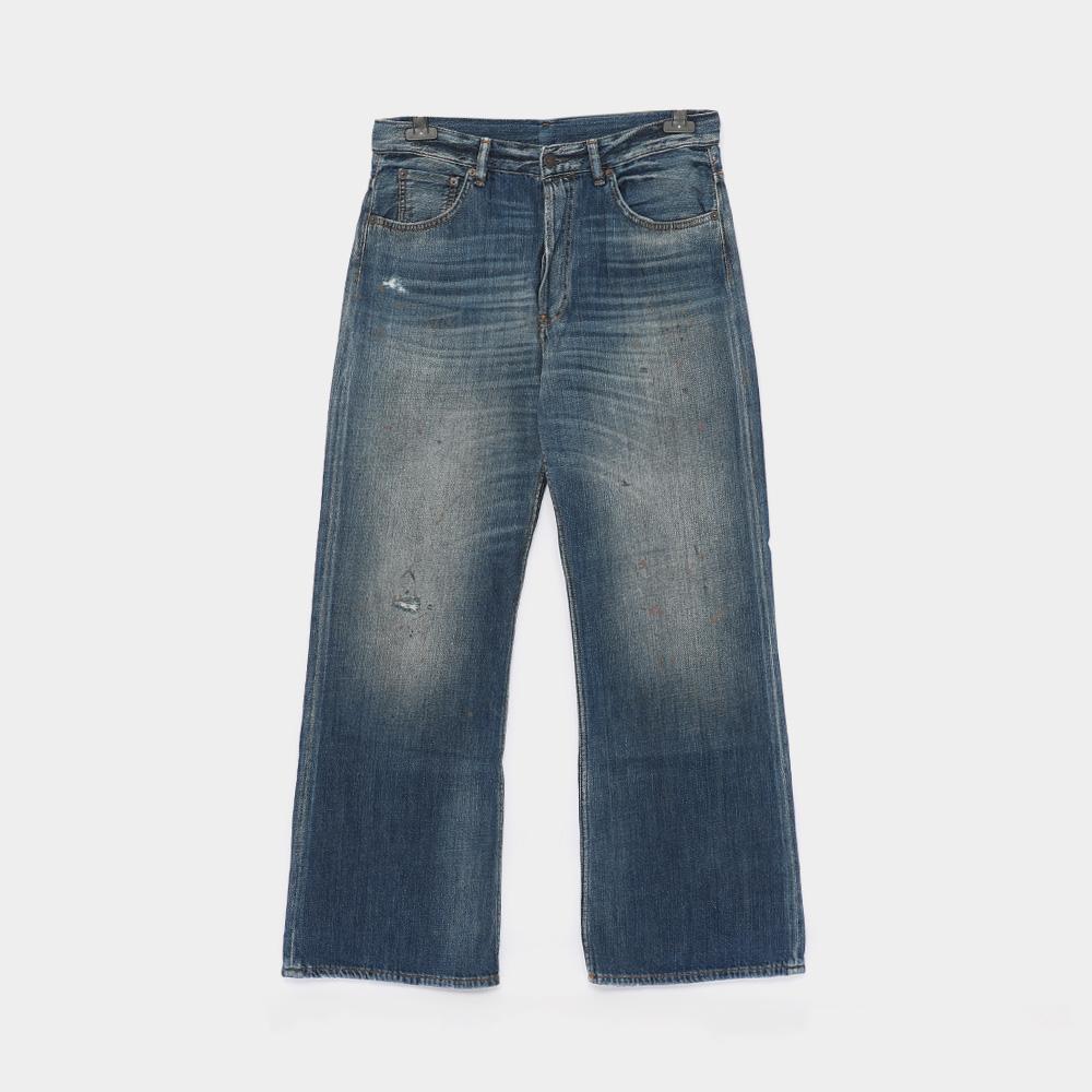 Acne Studios Painting Vintage Denim Men's Classic Pants B00458 863