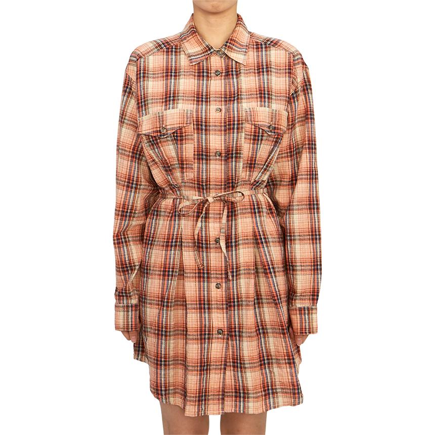 Isabel Marant Lilliane Women’s Shirt Mini Dress Orange