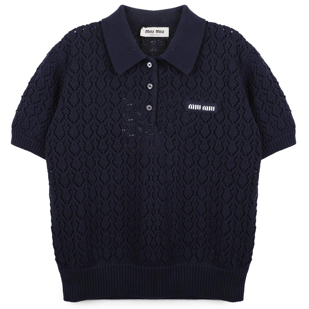 Miu Miu Cotton Polo Shirt MML06V 191A F0008