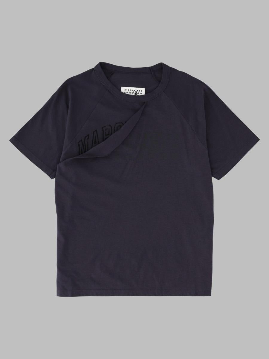 Maison Margiela Short Sleeve T-Shirt Black Cotton Womens Top