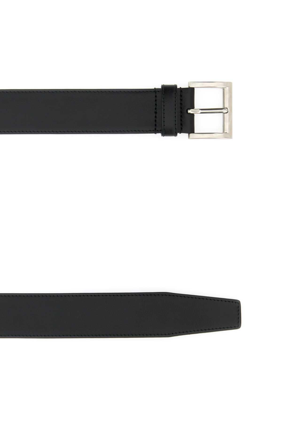 PRADA Black Leather Belt