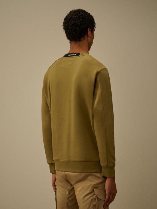 CP Company Diagonal Raised Fleece Crewneck Lens Sweatshirt SS713A0