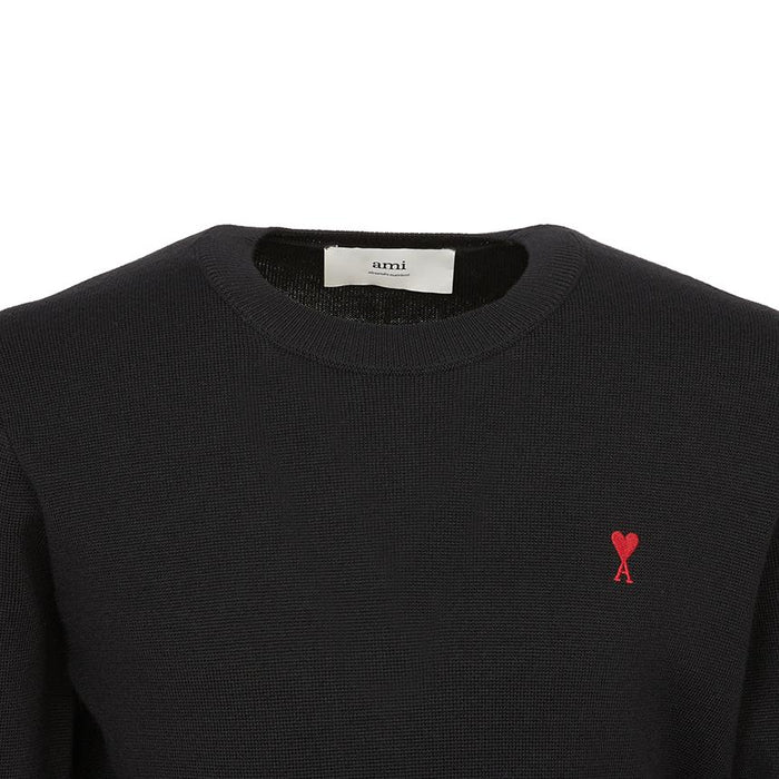AMI Men’s Round Neck Knit Sweater HKS826 001 009