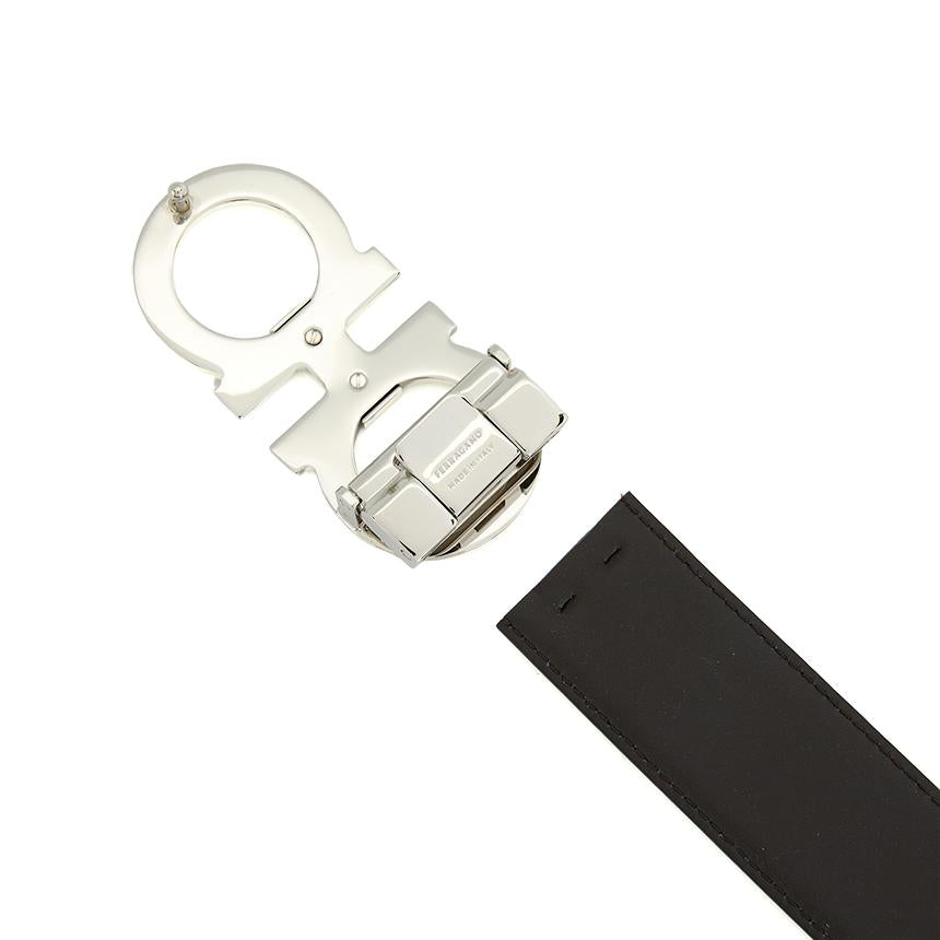 Ferragamo Gancini Men’s Reversible Leather Belt Pre-Cut 67 9710 014 0686671