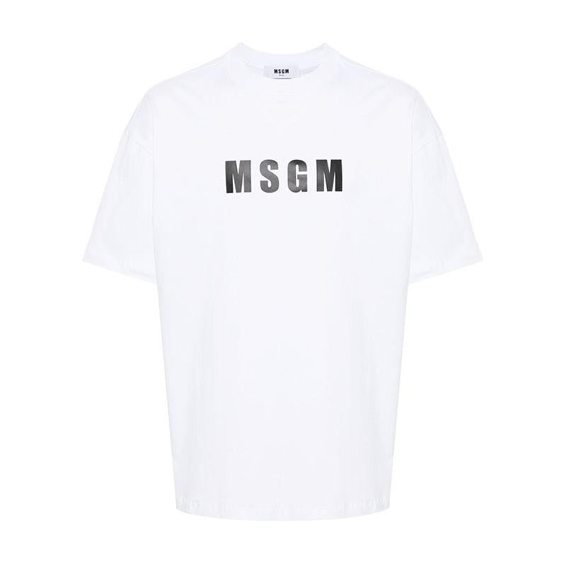 MSGM Logo Short Sleeve T-Shirt for Men