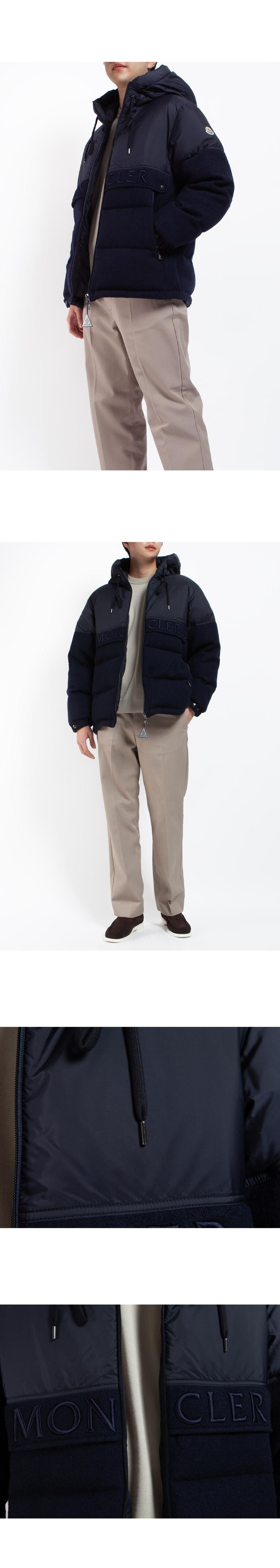 Moncler ANDRES Wool Padded Down Jacket for Men 1A00146 M5113 742