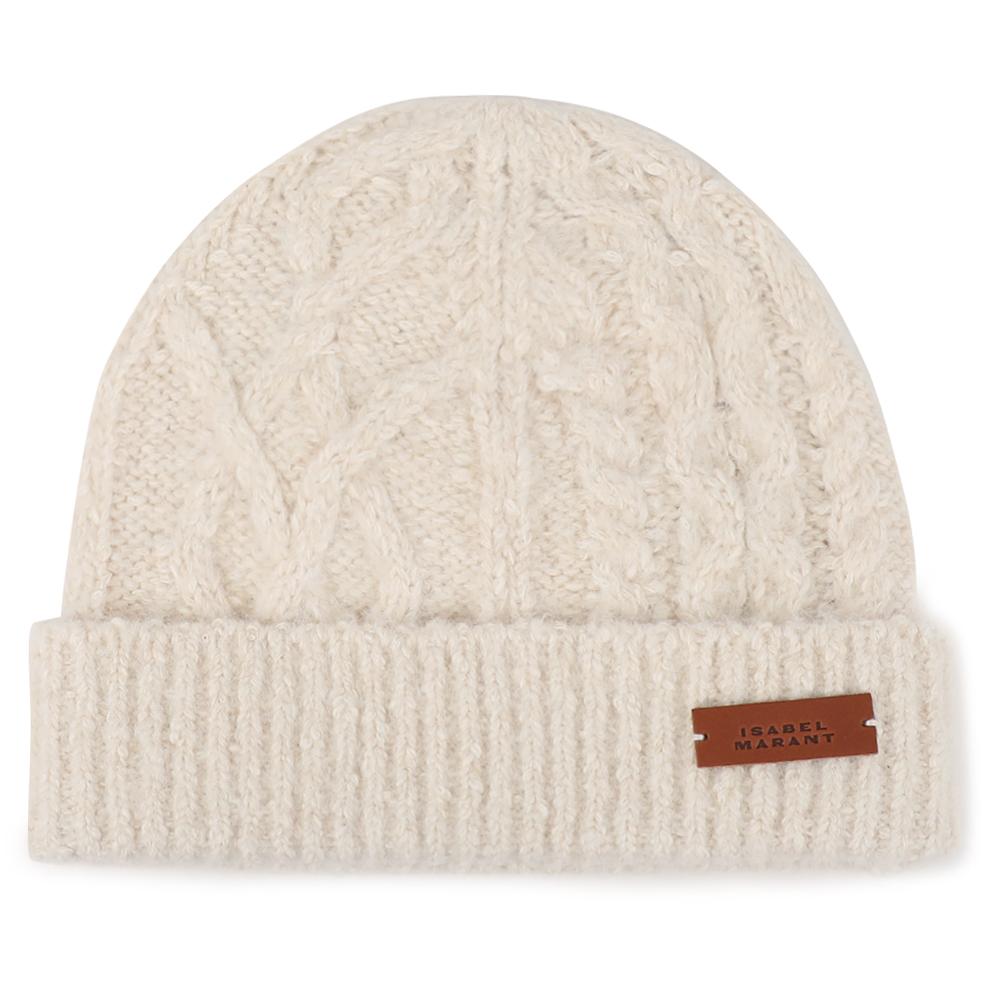Isabel Marant Ecru Knit Beanie Hat BE036MFA C3D01A 23EC